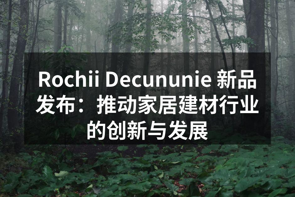 Rochii Decununie 新品发布：推动家居建材行业
